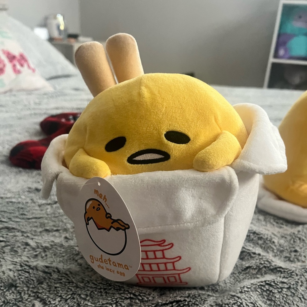 Gudetama Takeout Box NWT 8”